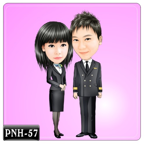 Q版雙人漫畫 PNH-57(空服員)